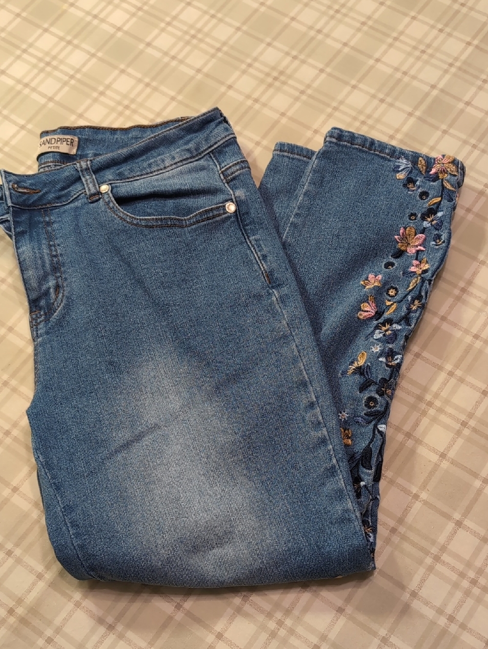 Sandpiper Blue Embroidered Women's Jeans Size 10P